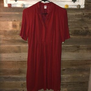 Old Navy short sleeve red dress